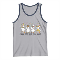 Silly Goose New Years 2026 Tank Top Cute Goose Party Holiday - Wonder Print Shop