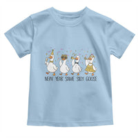 Silly Goose New Years 2026 Toddler T Shirt Cute Goose Party Holiday - Wonder Print Shop