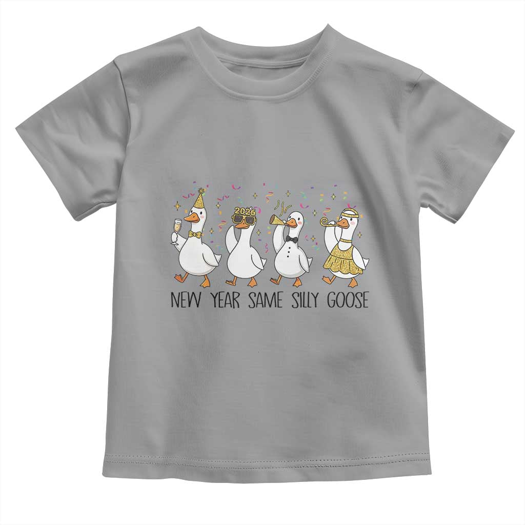Silly Goose New Years 2026 Toddler T Shirt Cute Goose Party Holiday - Wonder Print Shop