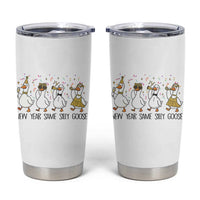 Silly Goose New Years 2026 Tumbler Cup Cute Goose Party Holiday - Wonder Print Shop