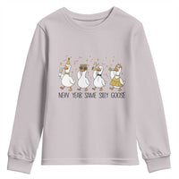 Silly Goose New Years 2026 Youth Sweatshirt Cute Goose Party Holiday - Wonder Print Shop