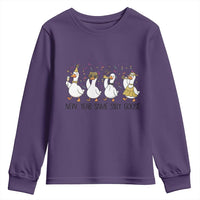 Silly Goose New Years 2026 Youth Sweatshirt Cute Goose Party Holiday - Wonder Print Shop