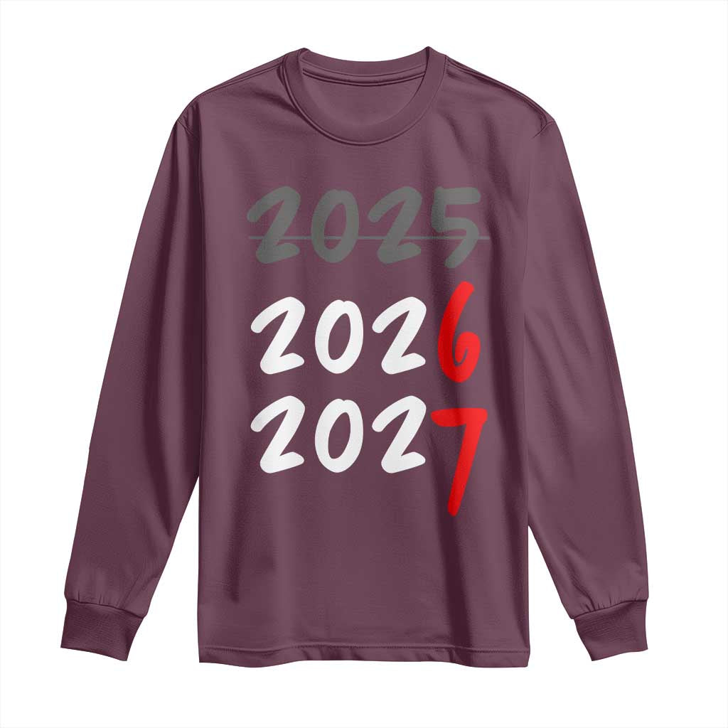 67 Six Seven Meme Long Sleeve Shirt New Year 2026 Gen Alpha Slang - Wonder Print Shop