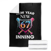 Funny Six Seven Meme Throw Blanket 67 Number Sports American Football Ice Cream Drip - Wonder Print Shop