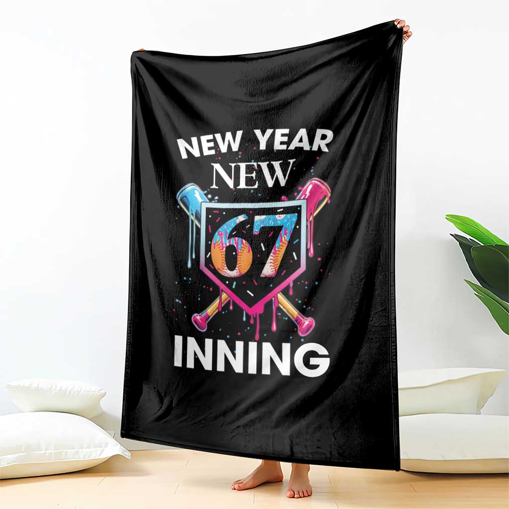 Funny Six Seven Meme Throw Blanket 67 Number Sports American Football Ice Cream Drip - Wonder Print Shop