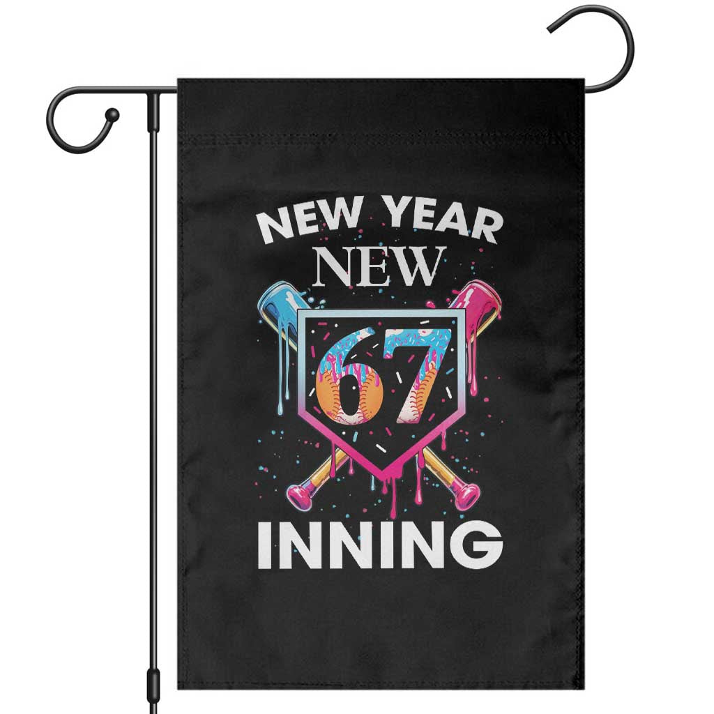 Funny Six Seven Meme Garden Flag 67 Number Sports American Football Ice Cream Drip - Wonder Print Shop