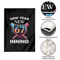 Funny Six Seven Meme Garden Flag 67 Number Sports American Football Ice Cream Drip - Wonder Print Shop