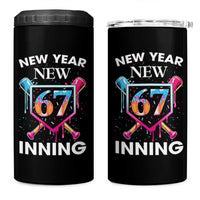 Funny Six Seven Meme 4 in 1 Can Cooler Tumbler 67 Number Sports American Football Ice Cream Drip - Wonder Print Shop