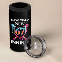Funny Six Seven Meme 4 in 1 Can Cooler Tumbler 67 Number Sports American Football Ice Cream Drip - Wonder Print Shop