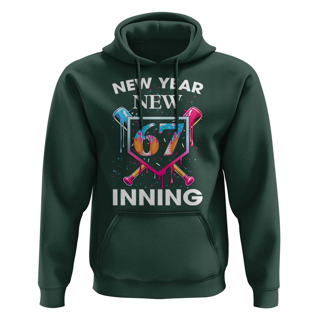 Funny Six Seven Meme Hoodie 67 Number Sports American Football Ice Cream Drip - Wonder Print Shop