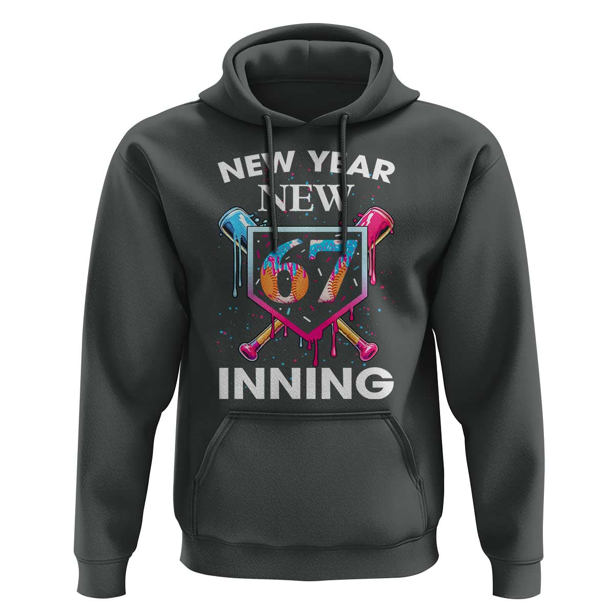 Funny Six Seven Meme Hoodie 67 Number Sports American Football Ice Cream Drip - Wonder Print Shop