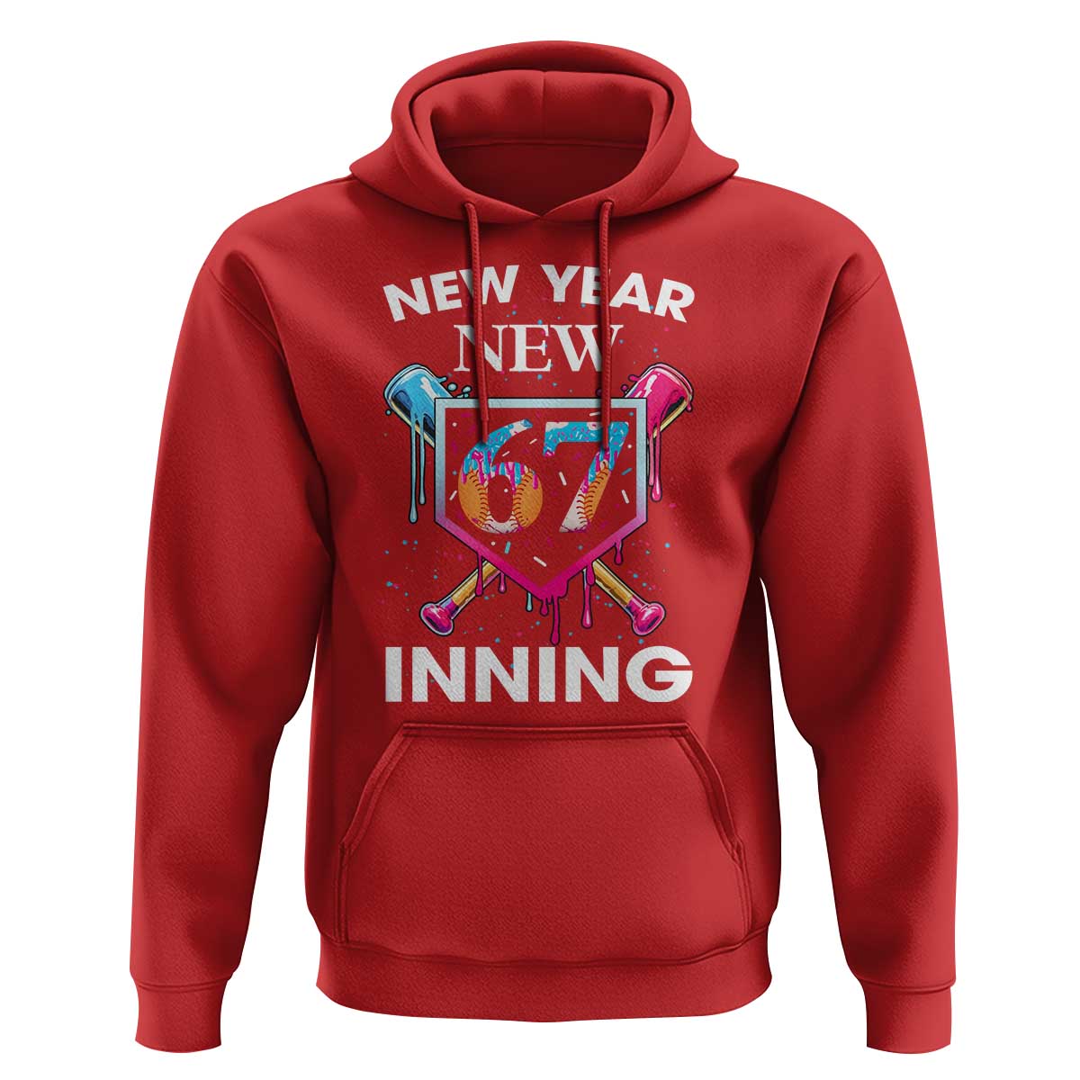 Funny Six Seven Meme Hoodie 67 Number Sports American Football Ice Cream Drip - Wonder Print Shop