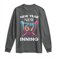 Funny Six Seven Meme Long Sleeve Shirt 67 Number Sports American Football Ice Cream Drip - Wonder Print Shop