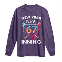 Funny Six Seven Meme Long Sleeve Shirt 67 Number Sports American Football Ice Cream Drip - Wonder Print Shop