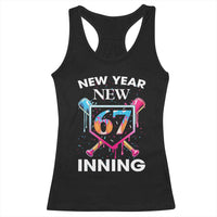 Funny Six Seven Meme Racerback Tank Top 67 Number Sports American Football Ice Cream Drip - Wonder Print Shop