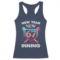 Funny Six Seven Meme Racerback Tank Top 67 Number Sports American Football Ice Cream Drip - Wonder Print Shop