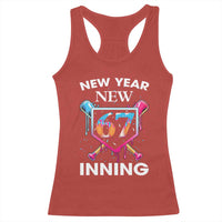 Funny Six Seven Meme Racerback Tank Top 67 Number Sports American Football Ice Cream Drip - Wonder Print Shop