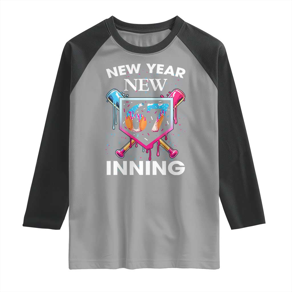 Funny Six Seven Meme Raglan Shirt 67 Number Sports American Football Ice Cream Drip - Wonder Print Shop
