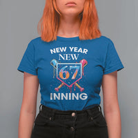 Funny Six Seven Meme T Shirt For Women 67 Number Sports American Football Ice Cream Drip - Wonder Print Shop