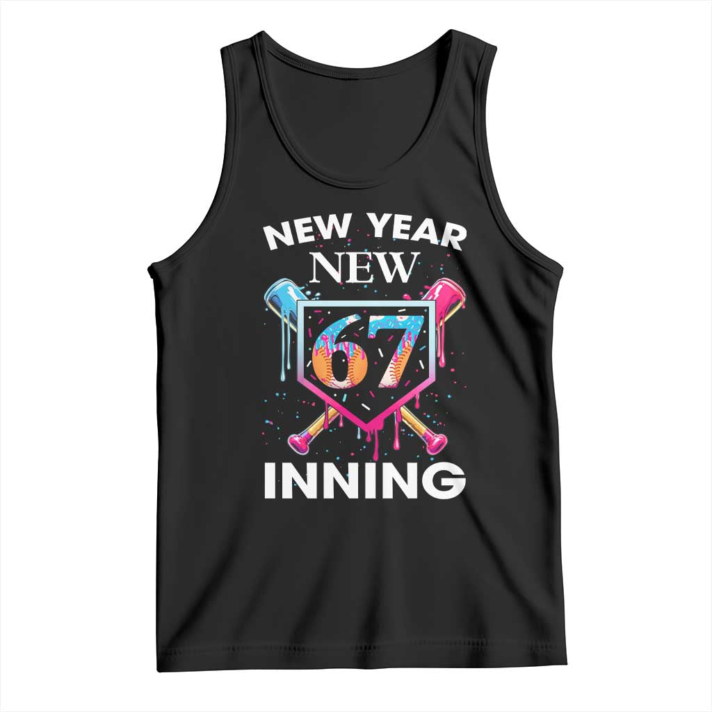 Funny Six Seven Meme Tank Top 67 Number Sports American Football Ice Cream Drip - Wonder Print Shop