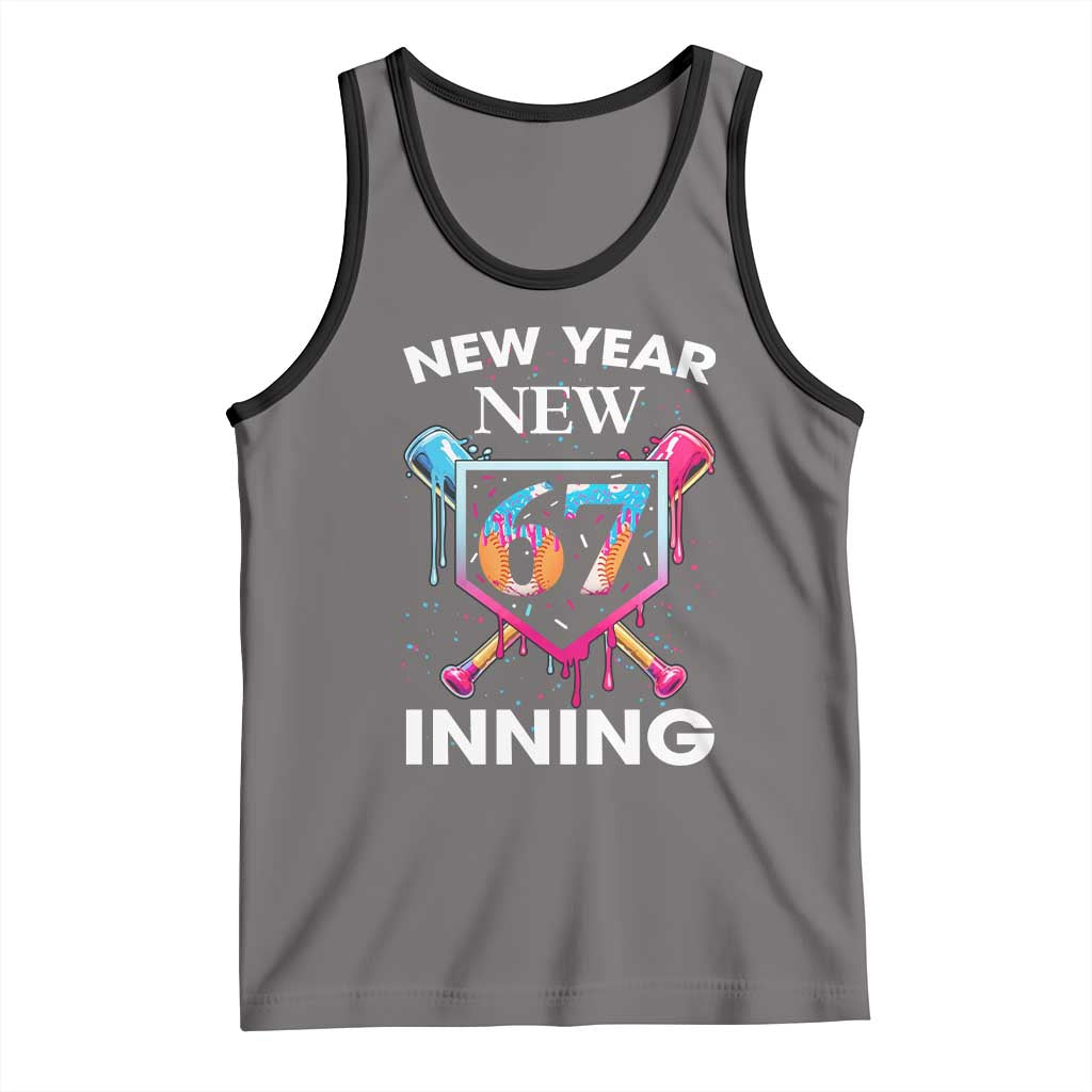 Funny Six Seven Meme Tank Top 67 Number Sports American Football Ice Cream Drip - Wonder Print Shop