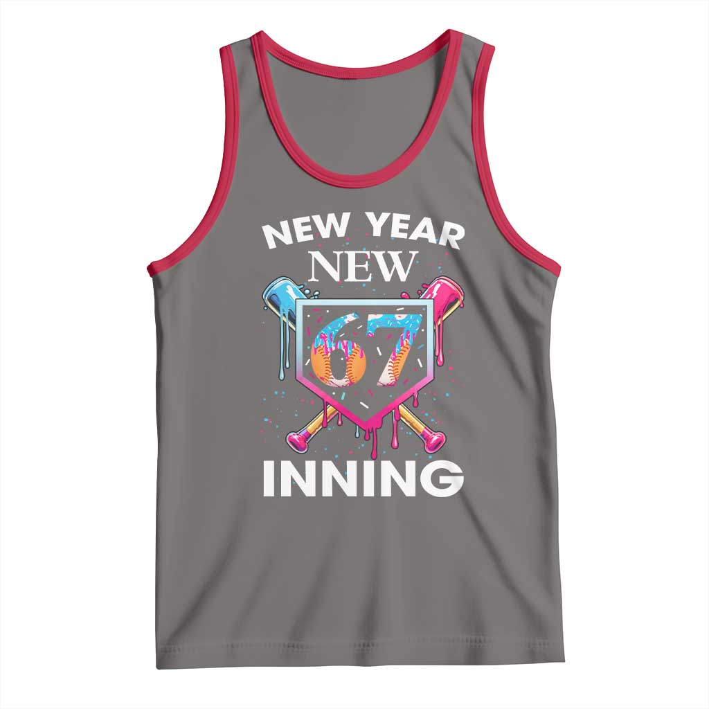 Funny Six Seven Meme Tank Top 67 Number Sports American Football Ice Cream Drip - Wonder Print Shop