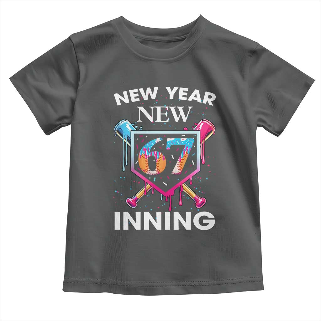 Funny Six Seven Meme Toddler T Shirt 67 Number Sports American Football Ice Cream Drip - Wonder Print Shop