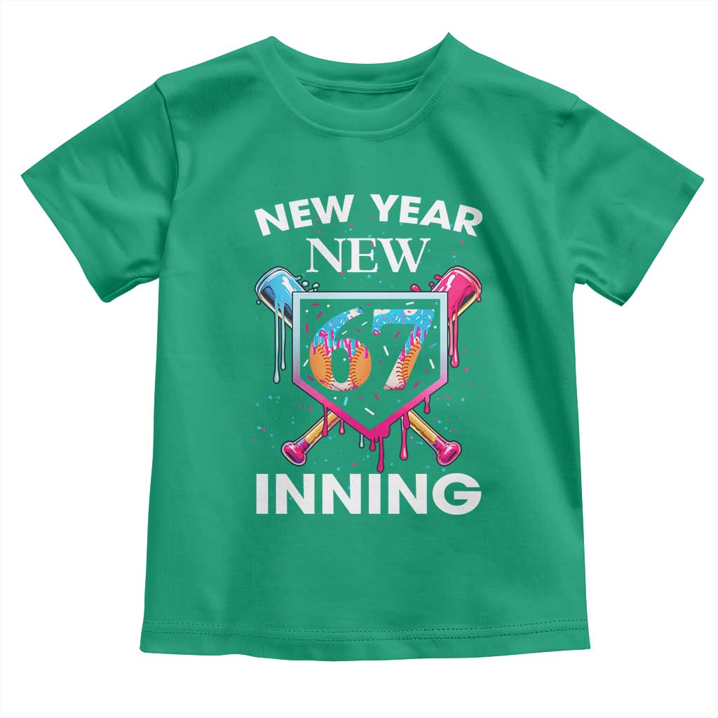 Funny Six Seven Meme Toddler T Shirt 67 Number Sports American Football Ice Cream Drip - Wonder Print Shop