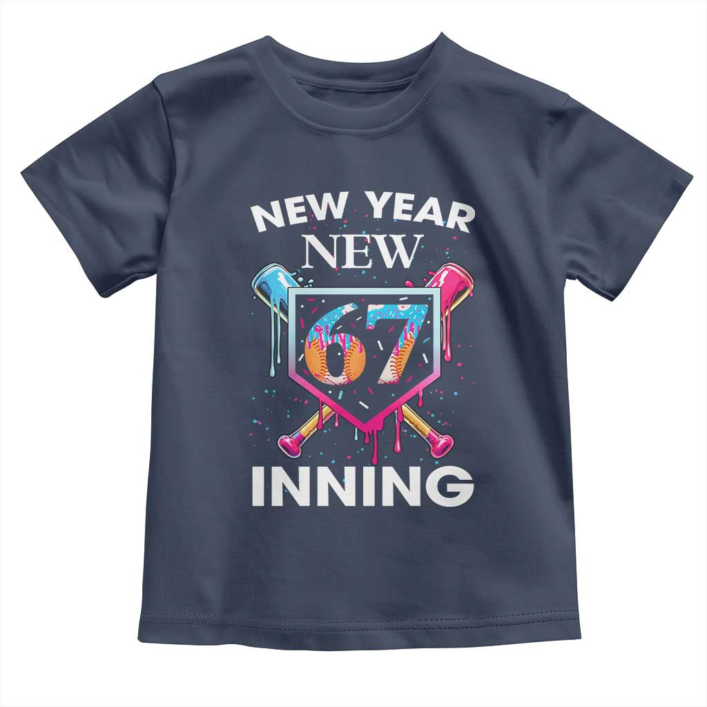 Funny Six Seven Meme Toddler T Shirt 67 Number Sports American Football Ice Cream Drip - Wonder Print Shop