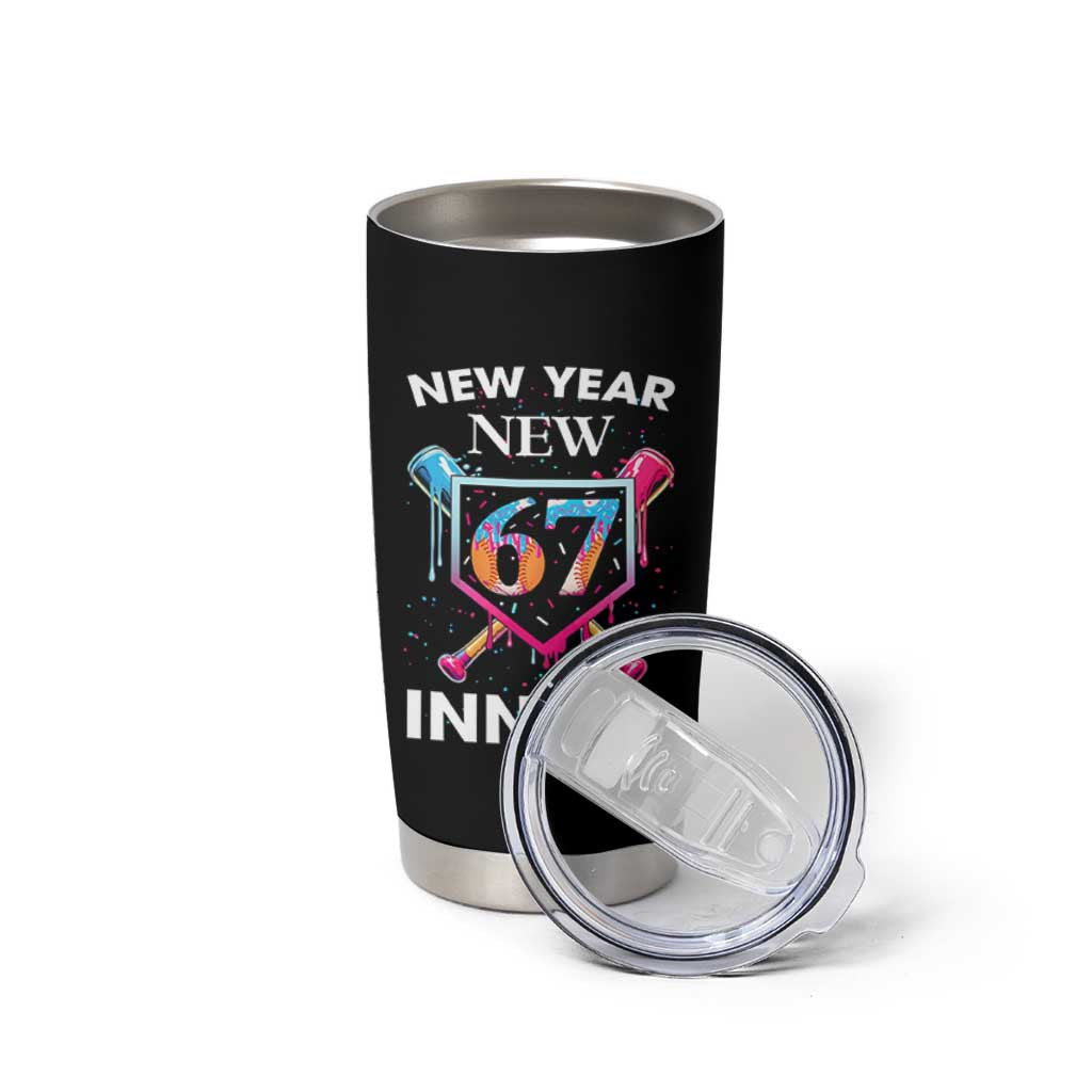 Funny Six Seven Meme Tumbler Cup 67 Number Sports American Football Ice Cream Drip - Wonder Print Shop