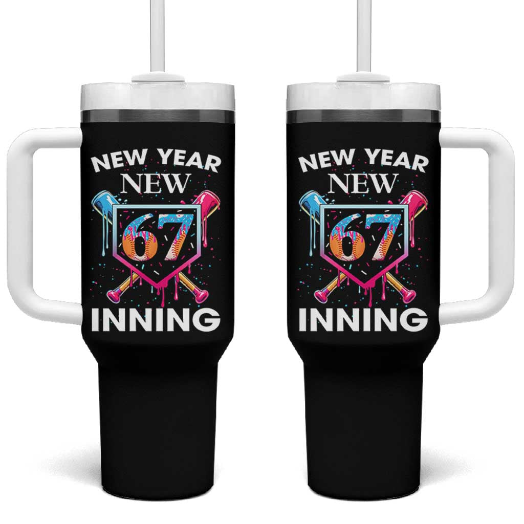 Funny Six Seven Meme Tumbler With Handle 67 Number Sports American Football Ice Cream Drip - Wonder Print Shop