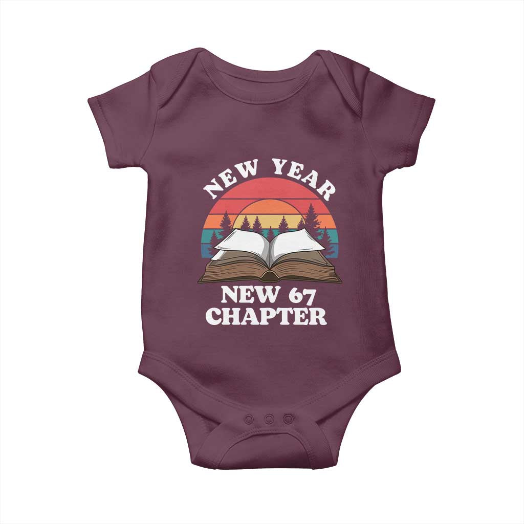 Funny Six Seven Meme Baby Onesie New Year New 67 Chapter - Wonder Print Shop