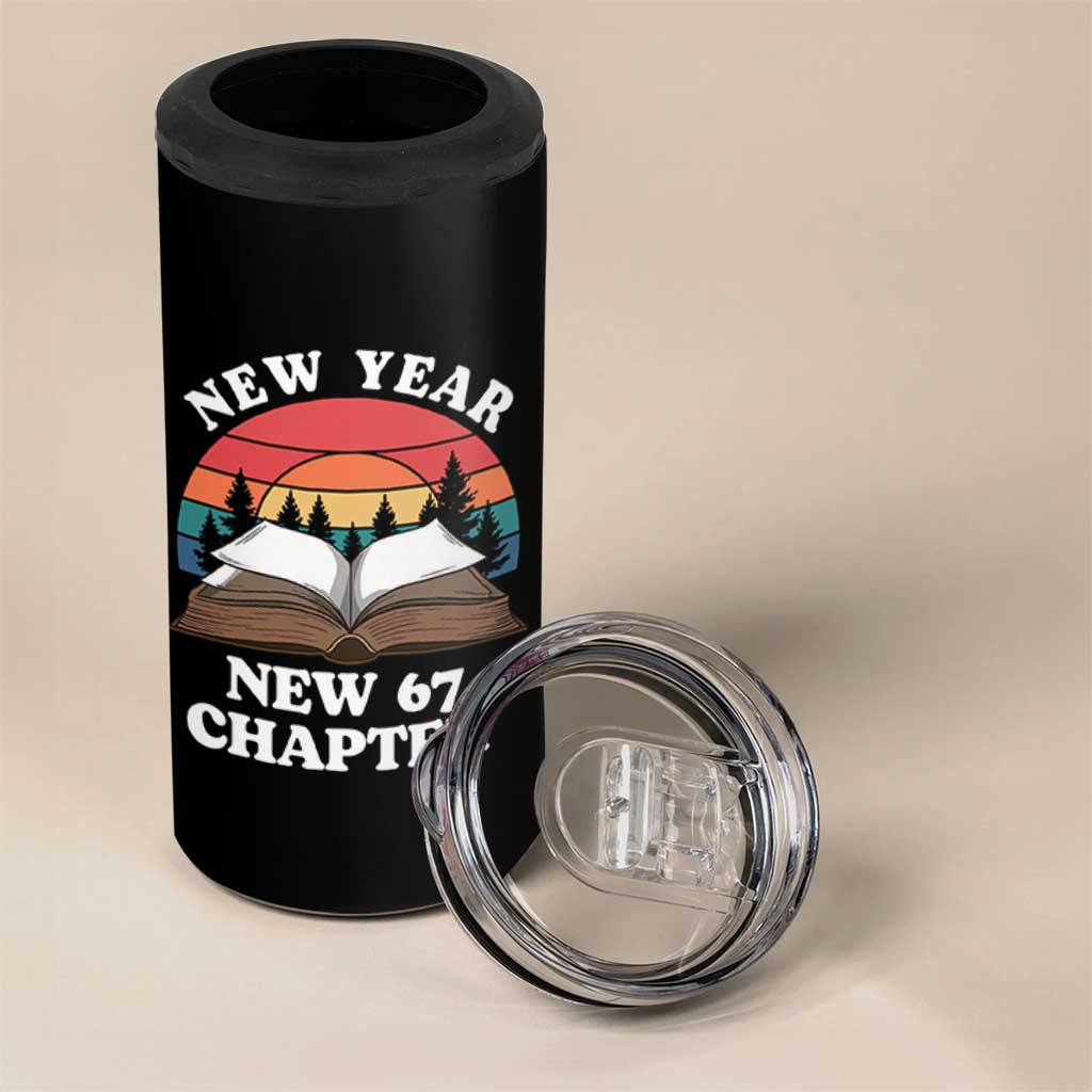 Funny Six Seven Meme 4 in 1 Can Cooler Tumbler New Year New 67 Chapter - Wonder Print Shop