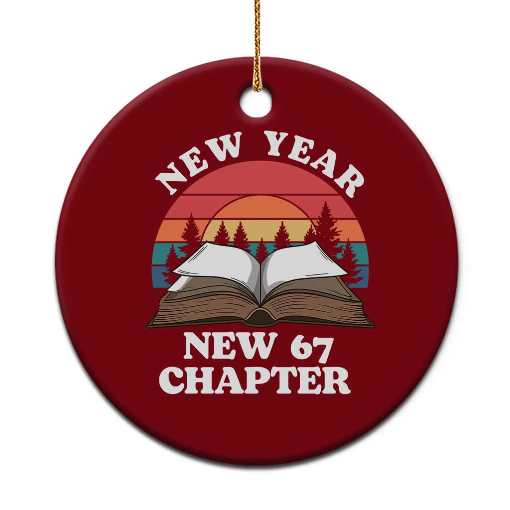 Funny Six Seven Meme Ceramic Ornament New Year New 67 Chapter - Wonder Print Shop