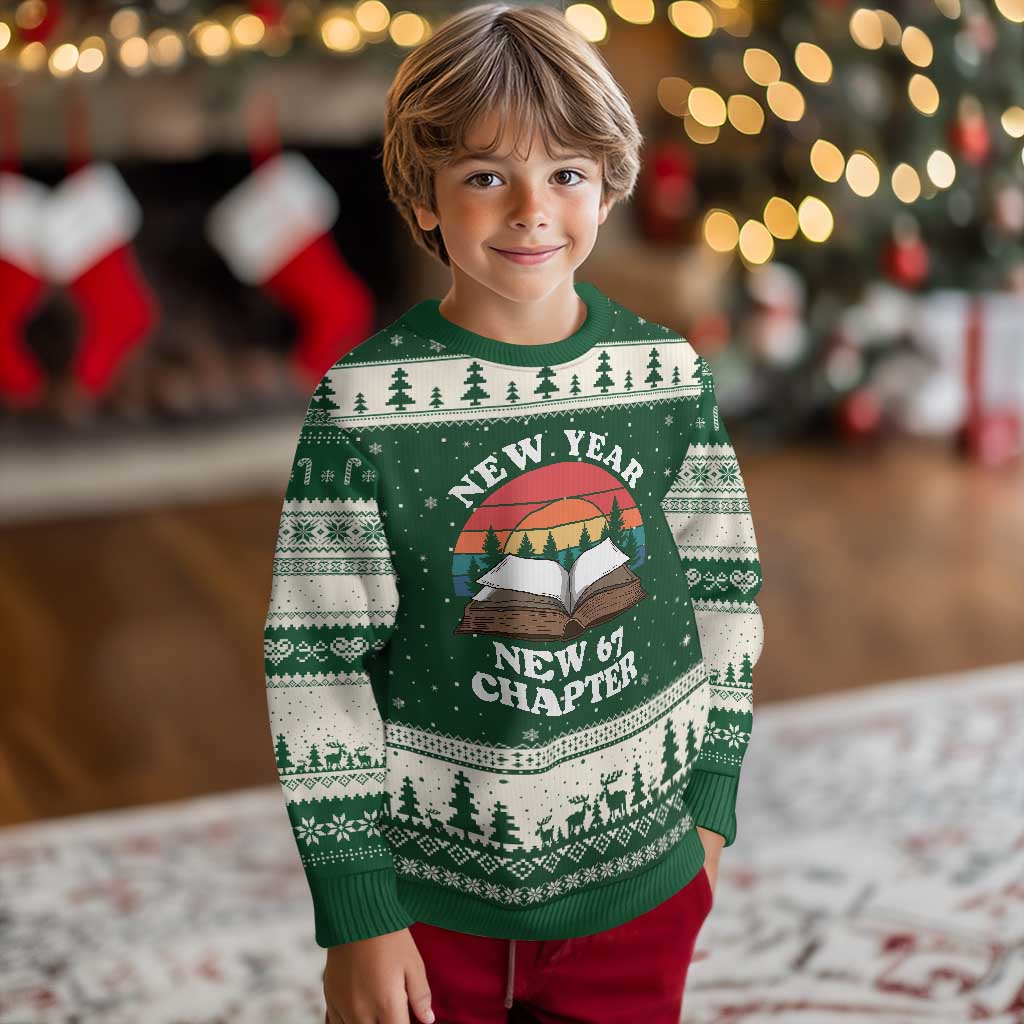 Funny Six Seven Meme Ugly Christmas Sweater New Year New 67 Chapter - Wonder Print Shop