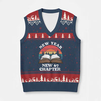 Funny Six Seven Meme V-Neck Knit Sweater Vest New Year New 67 Chapter - Wonder Print Shop