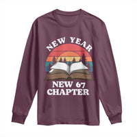 Funny Six Seven Meme Long Sleeve Shirt New Year New 67 Chapter - Wonder Print Shop