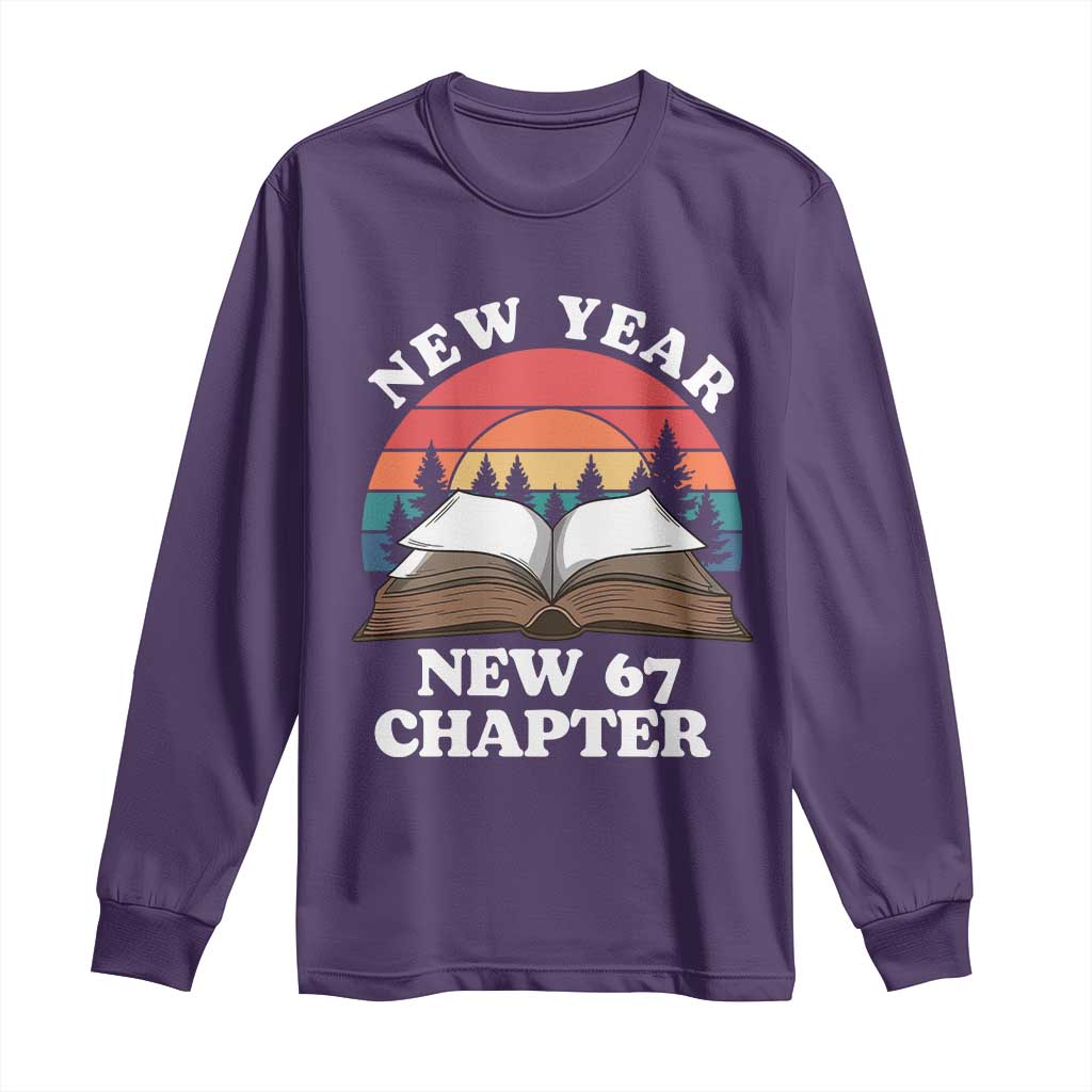Funny Six Seven Meme Long Sleeve Shirt New Year New 67 Chapter - Wonder Print Shop