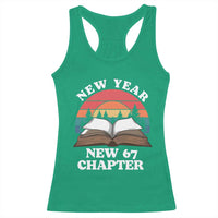 Funny Six Seven Meme Racerback Tank Top New Year New 67 Chapter - Wonder Print Shop