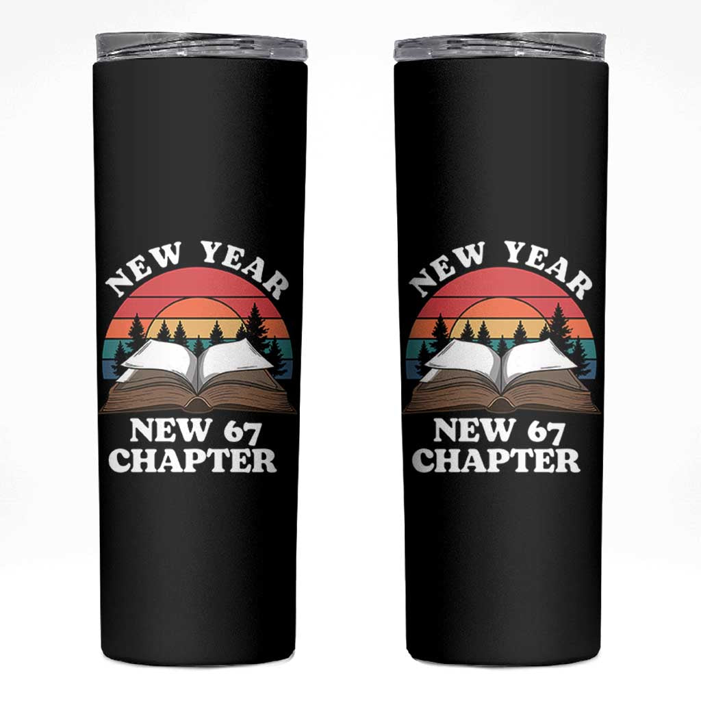 Funny Six Seven Meme Skinny Tumbler New Year New 67 Chapter - Wonder Print Shop