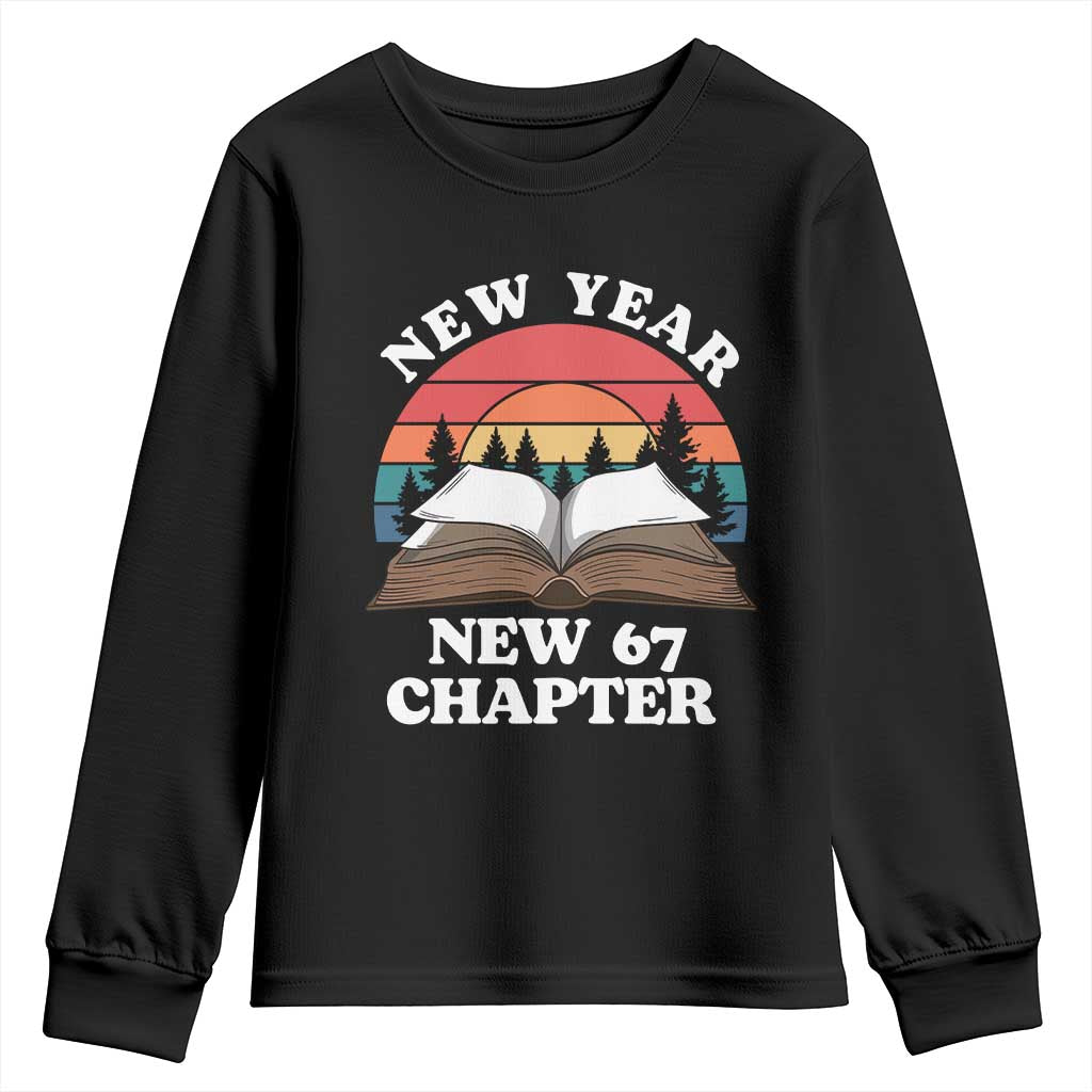 Funny Six Seven Meme Youth Sweatshirt New Year New 67 Chapter - Wonder Print Shop