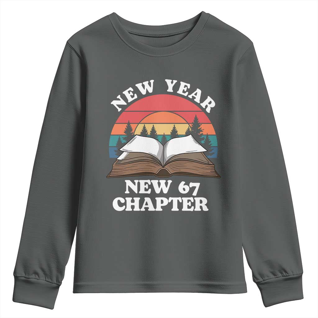 Funny Six Seven Meme Youth Sweatshirt New Year New 67 Chapter - Wonder Print Shop