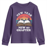Funny Six Seven Meme Youth Sweatshirt New Year New 67 Chapter - Wonder Print Shop