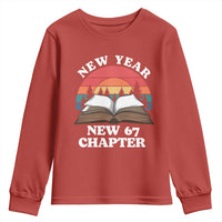 Funny Six Seven Meme Youth Sweatshirt New Year New 67 Chapter - Wonder Print Shop