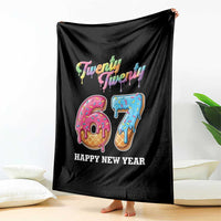 67 Six Seven Meme Throw Blanket New Year 2026 Ice Cream Drip - Wonder Print Shop
