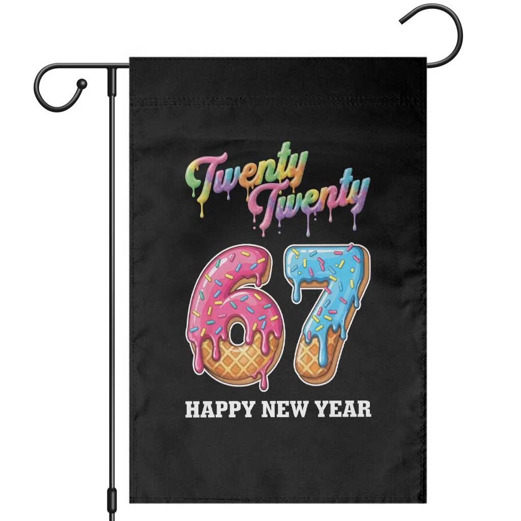67 Six Seven Meme Garden Flag New Year 2026 Ice Cream Drip - Wonder Print Shop