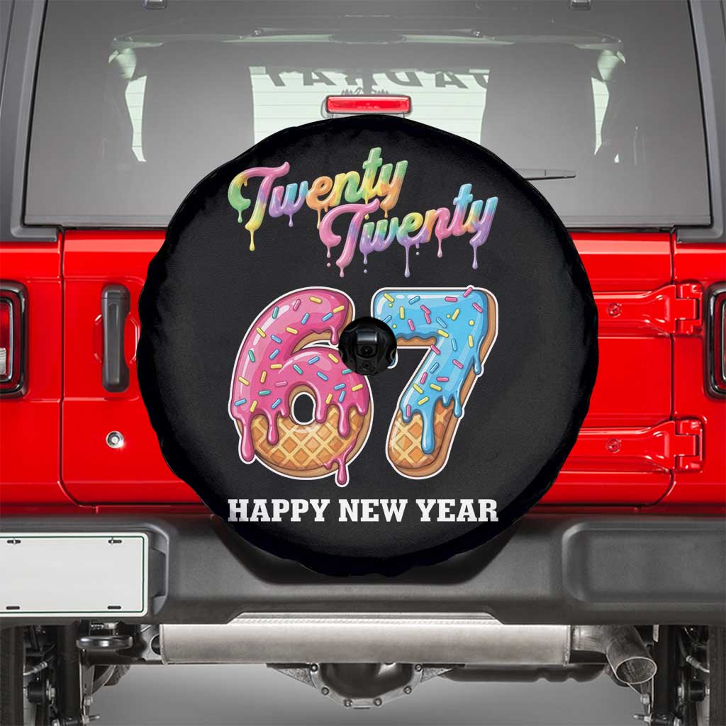 67 Six Seven Meme Spare Tire Cover New Year 2026 Ice Cream Drip - Wonder Print Shop