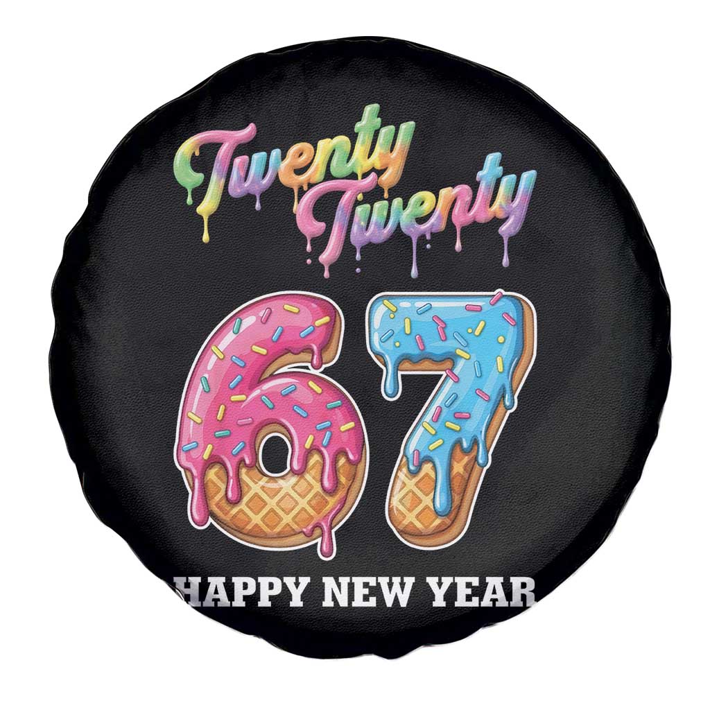 67 Six Seven Meme Spare Tire Cover New Year 2026 Ice Cream Drip - Wonder Print Shop