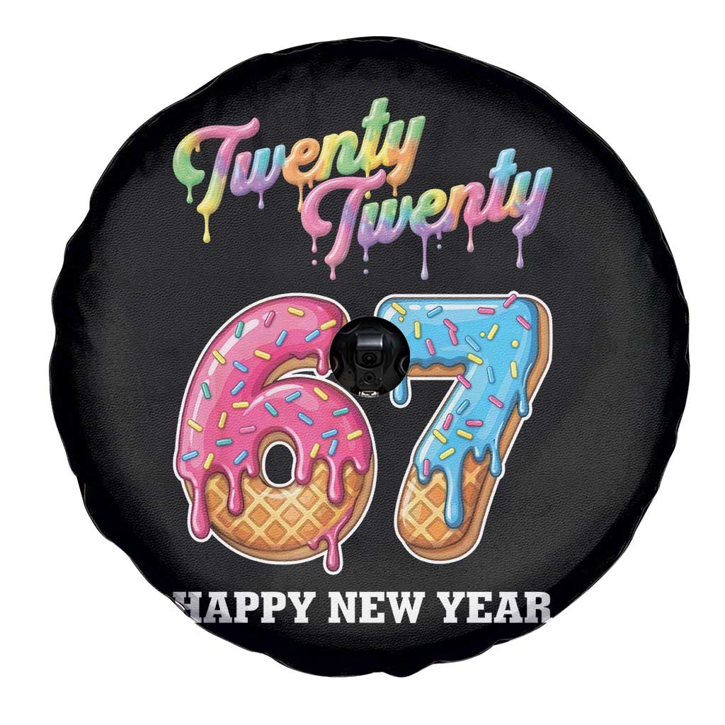 67 Six Seven Meme Spare Tire Cover New Year 2026 Ice Cream Drip - Wonder Print Shop