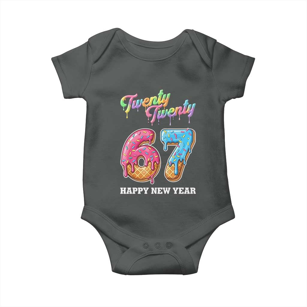 67 Six Seven Meme Baby Onesie New Year 2026 Ice Cream Drip - Wonder Print Shop
